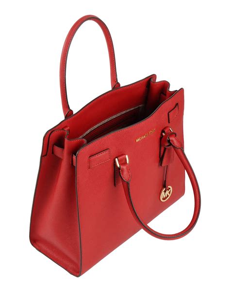 red and black michael kors purse